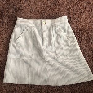 Cordoroy Blue Mini Skirt